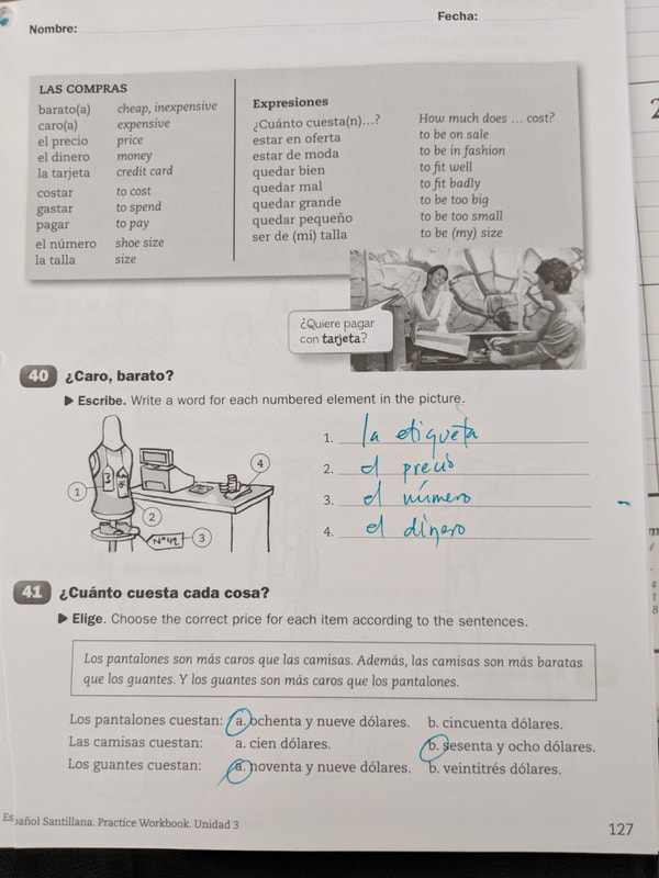 Spanish 2 Practice Workbook Answers